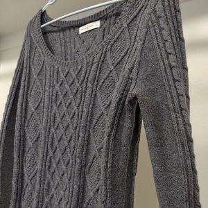 Abercrombie and fitch knit sweater dress scoop nec